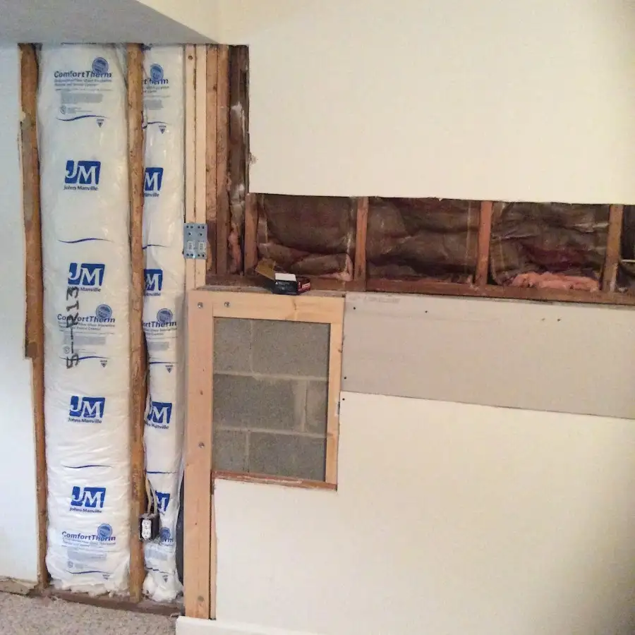 Wall insulation replacement during Odor Removal & Deodorization in Gladeview